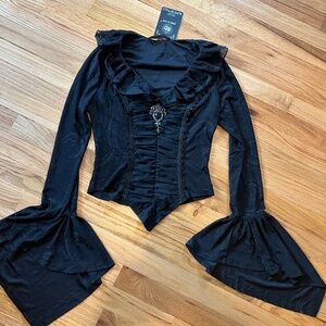 Dark in Love gothic victorian top